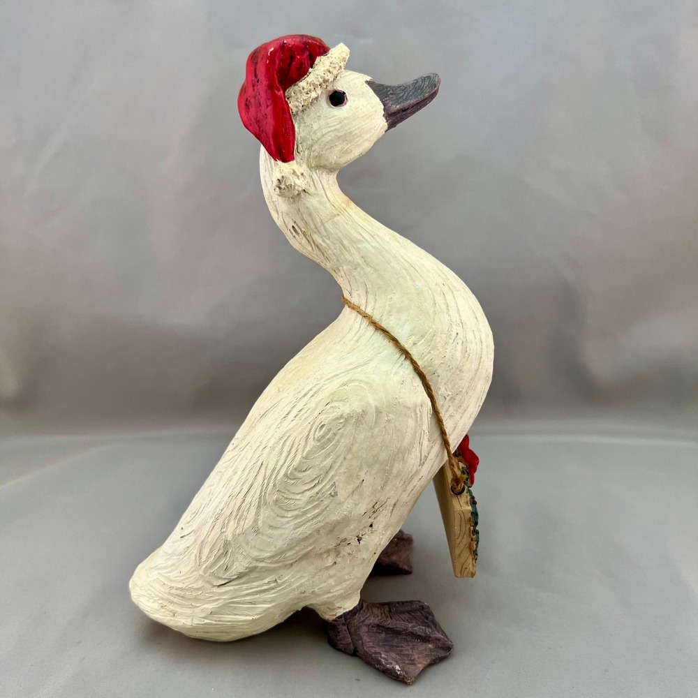 Kirkland's Home Christmas Holiday Duck Figurine Holiday Decor Excellent Rustic